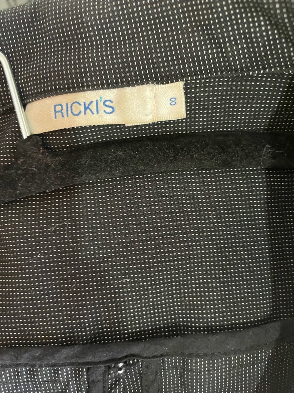 Ricki's Black Pinstripe Blazer - Picture 4 of 5